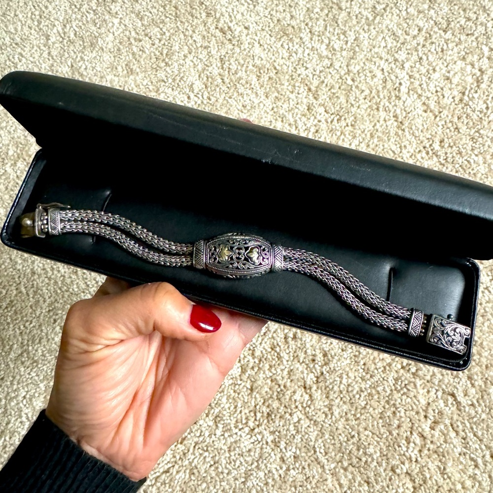 Vintage heavy silver 985 bracelet